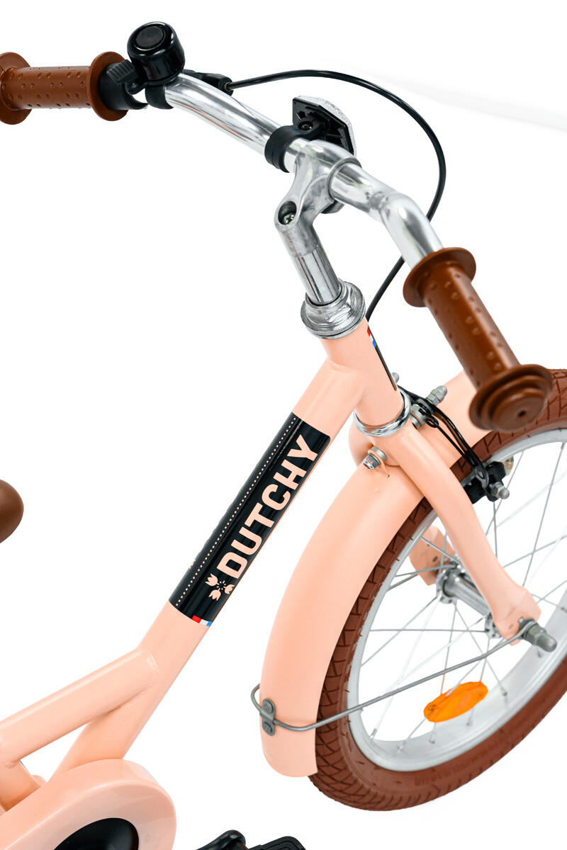 Nogan Dutchy Kinderfiets - 14 Inch - Mat Roze - Inclusief Zijwielen 5/7
