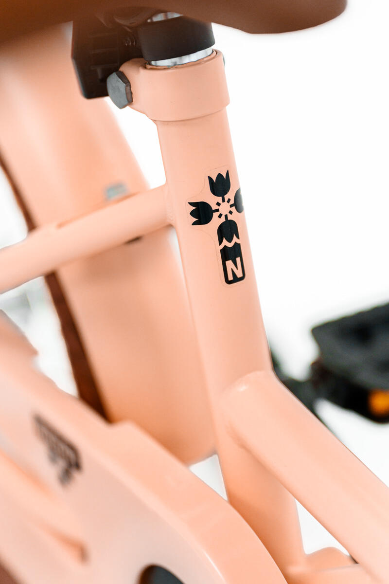 Nogan Dutchy Kinderfiets - 14 Inch - Mat Roze - Inclusief Zijwielen 7/7