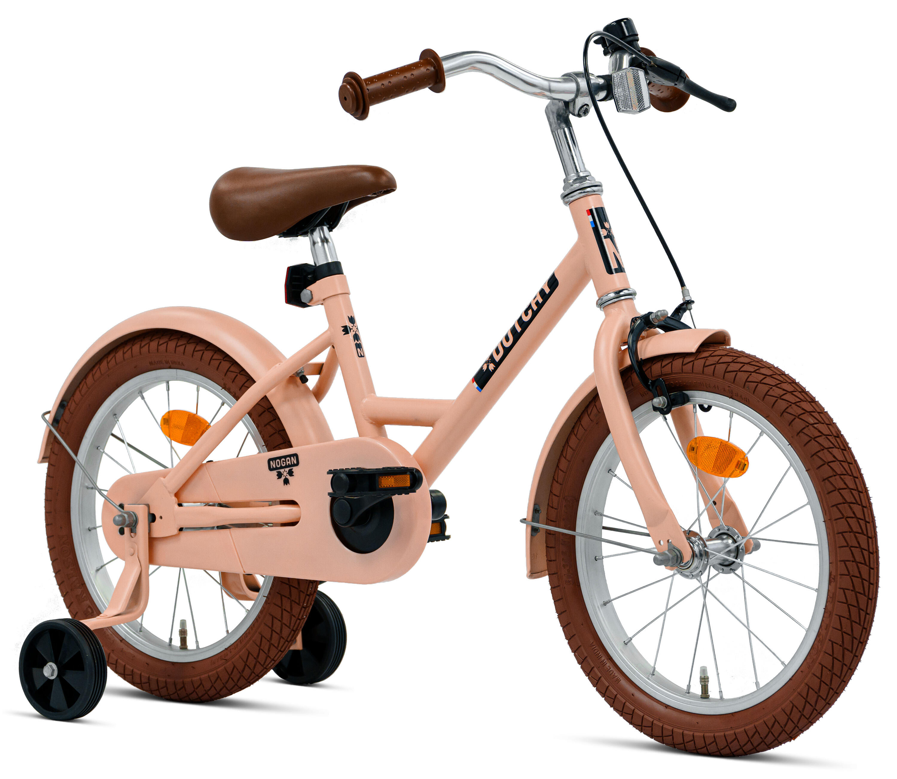 Nogan Dutchy Kinderfiets - 16 Inch - Mat Roze - Inclusief Zijwielen 2/7