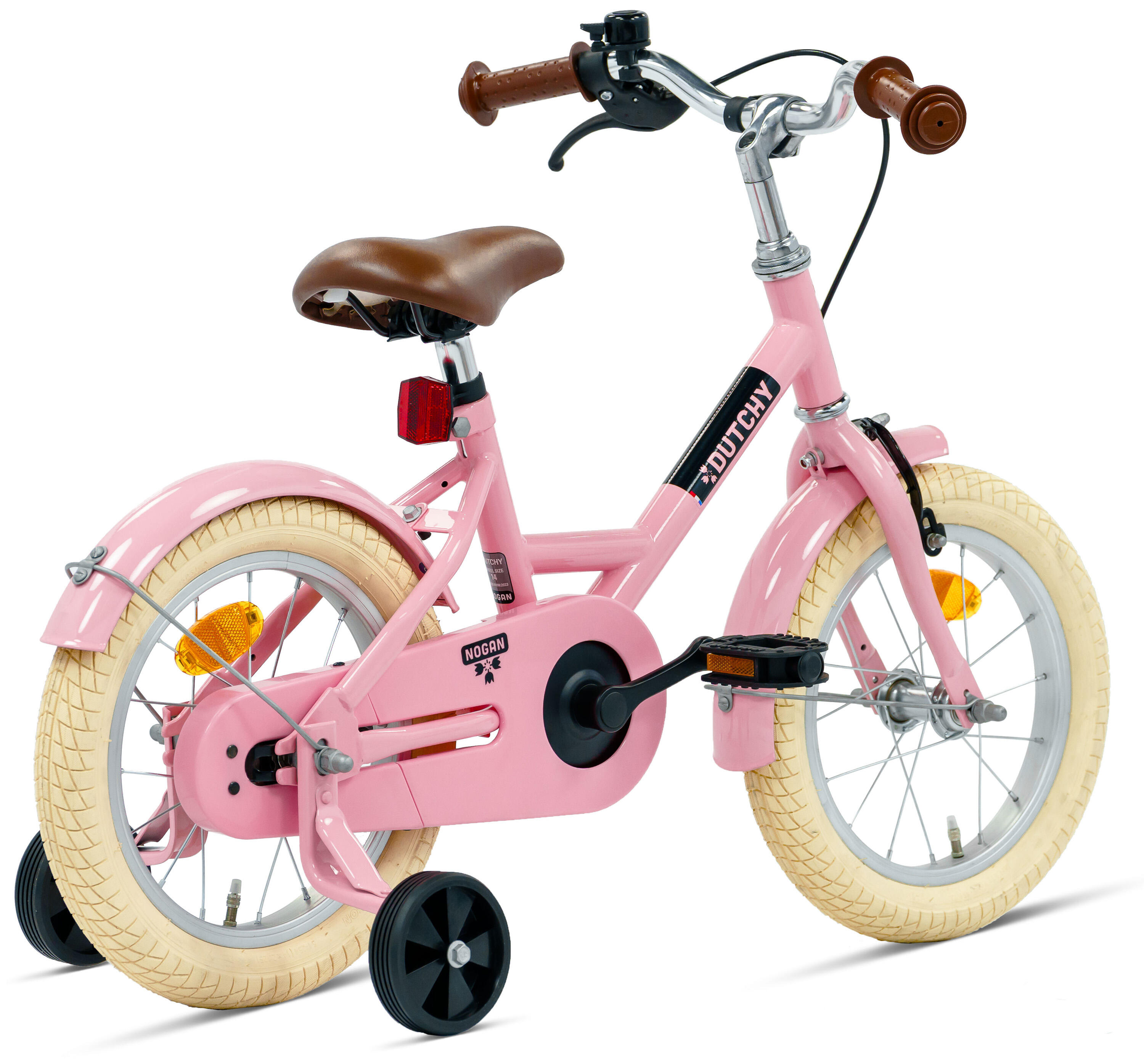 Nogan Dutchy Kinderfiets - 14 Inch - Glans Roze - Inclusief Zijwielen 3/7