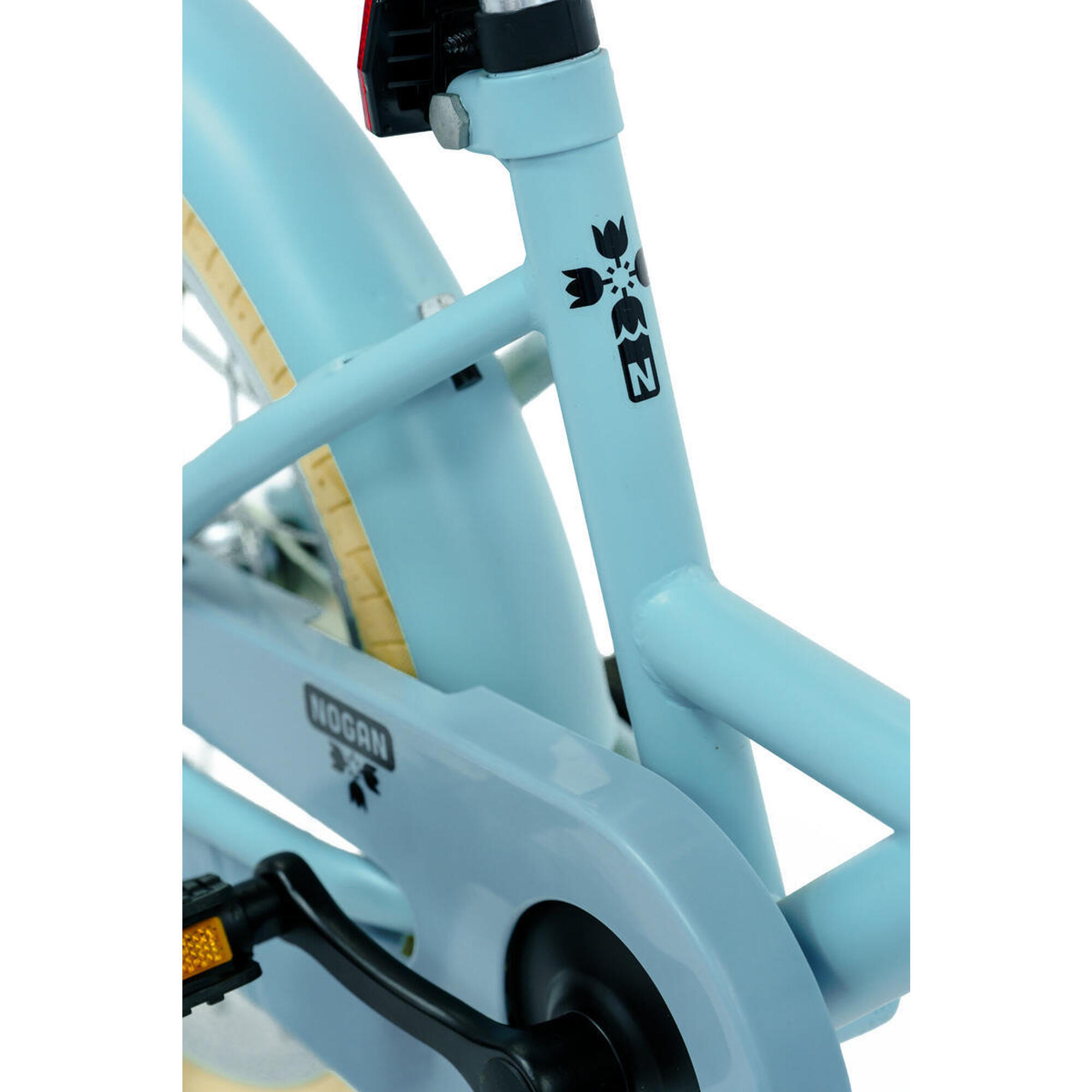 Vélo enfant Nogan Dutchy - 18 pouces - Bleu - Avec roulettes