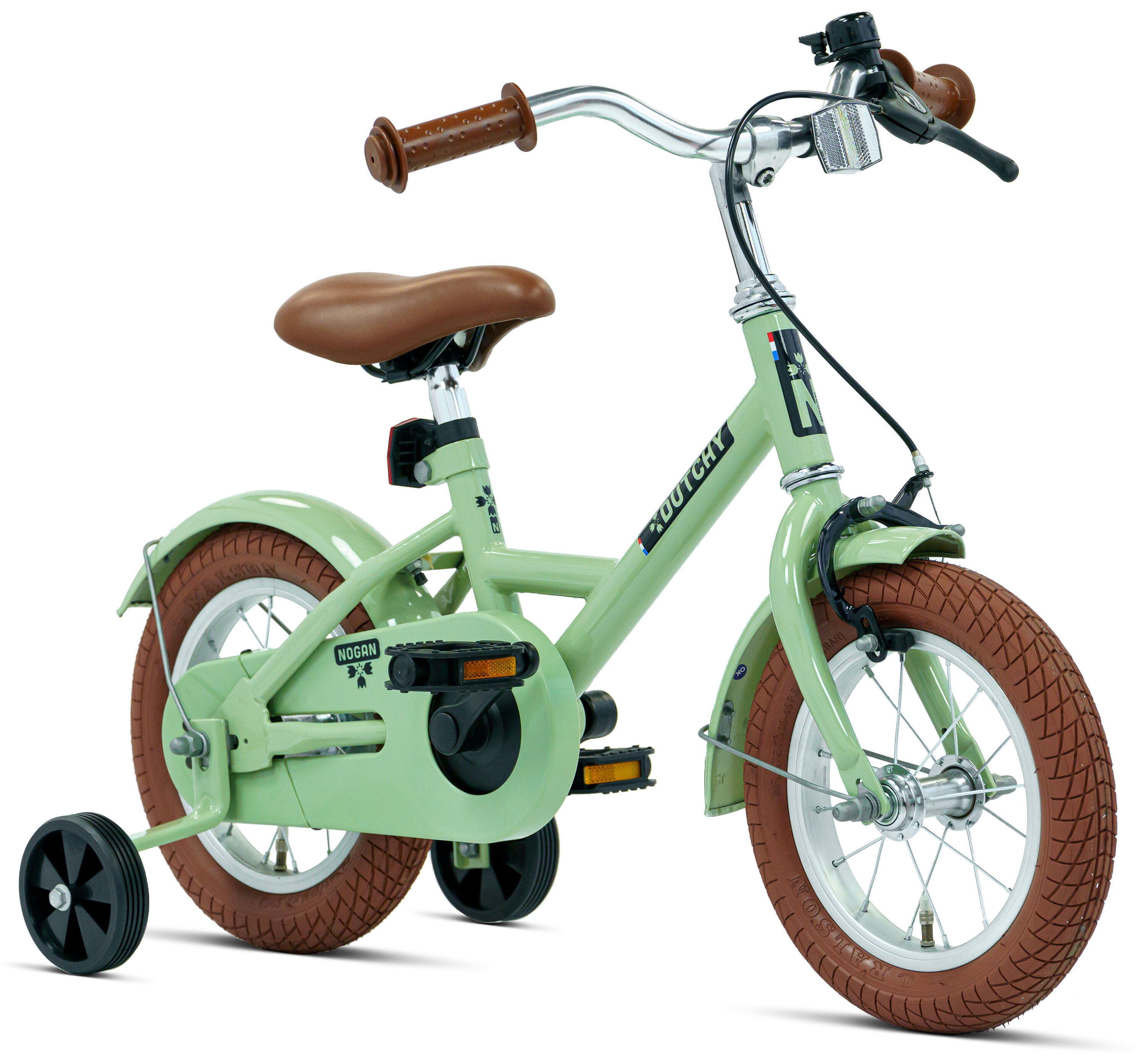 Vélo enfant Nogan Dutchy - 12 pouces - Vert - Avec roulettes 2/7