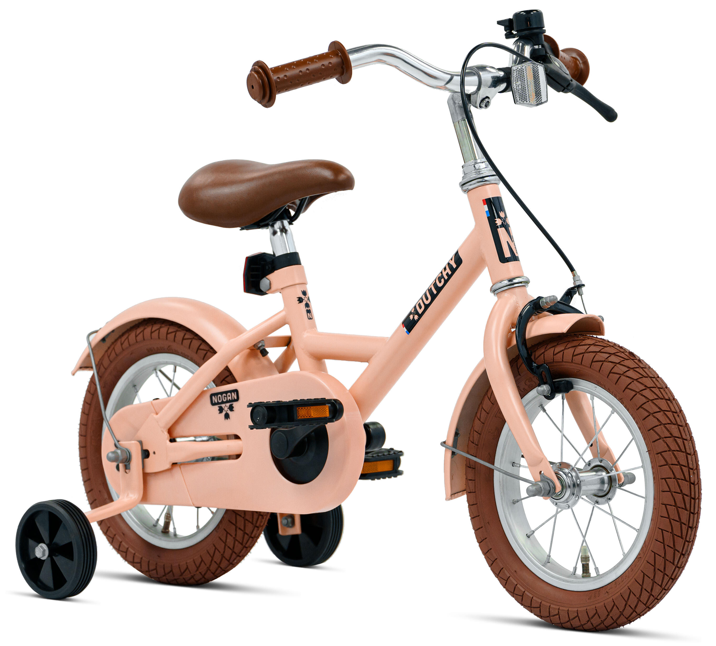 Nogan Dutchy Kinderfiets - 12 Inch - Mat Roze - Inclusief Zijwielen 2/7