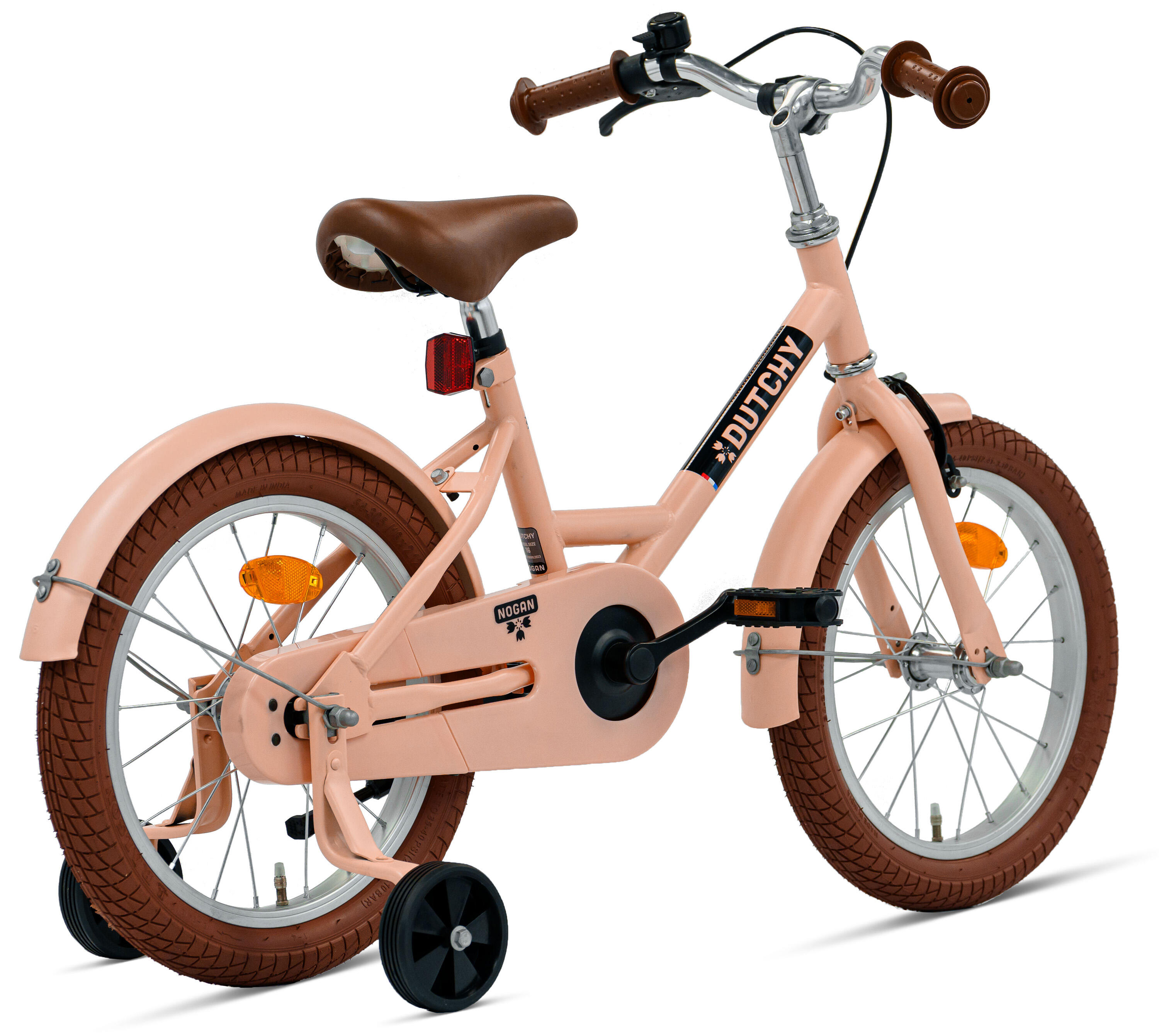 Nogan Dutchy Kinderfiets - 16 Inch - Mat Roze - Inclusief Zijwielen 3/7