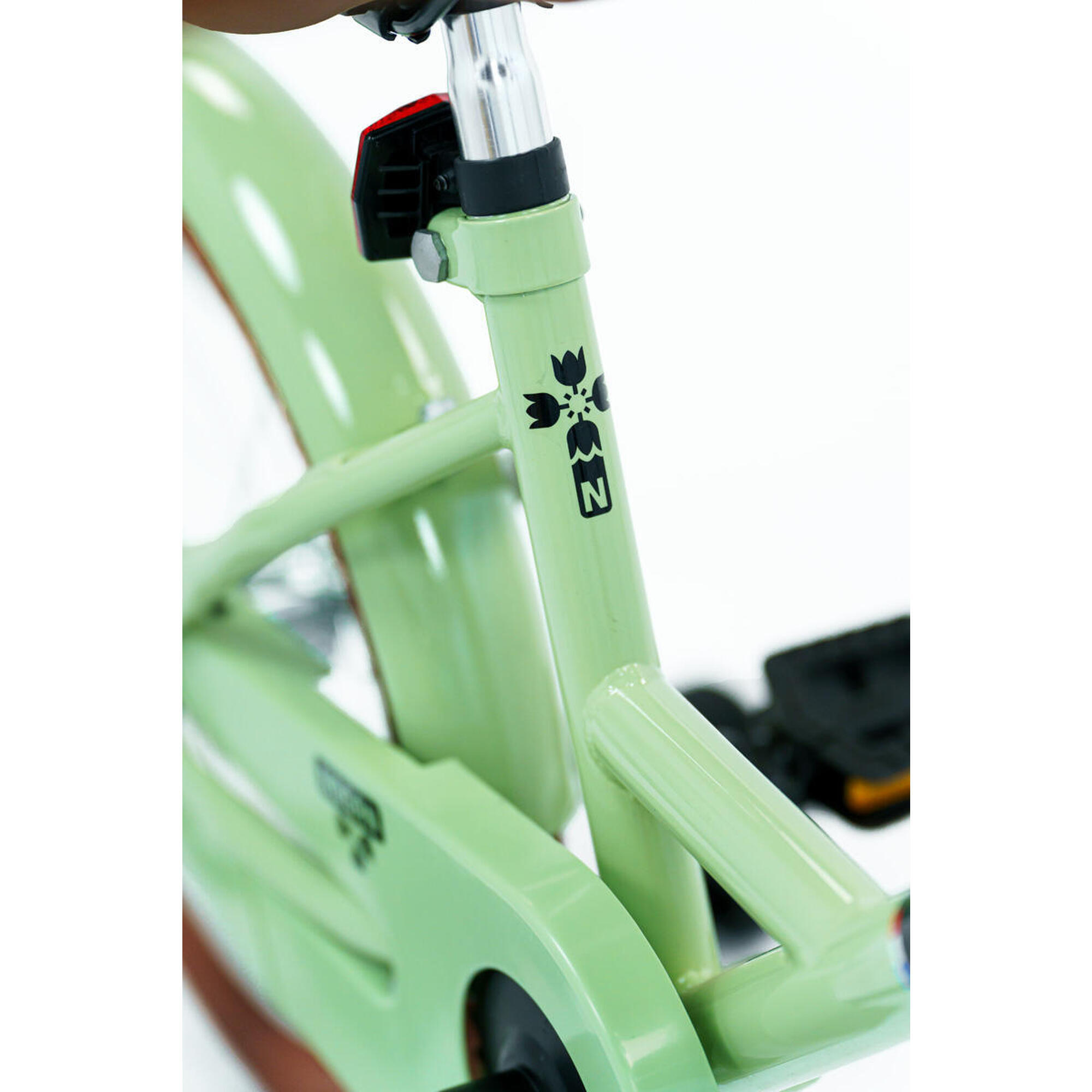 Vélo enfant Nogan Dutchy - 16 pouces - Vert - Avec roulettes