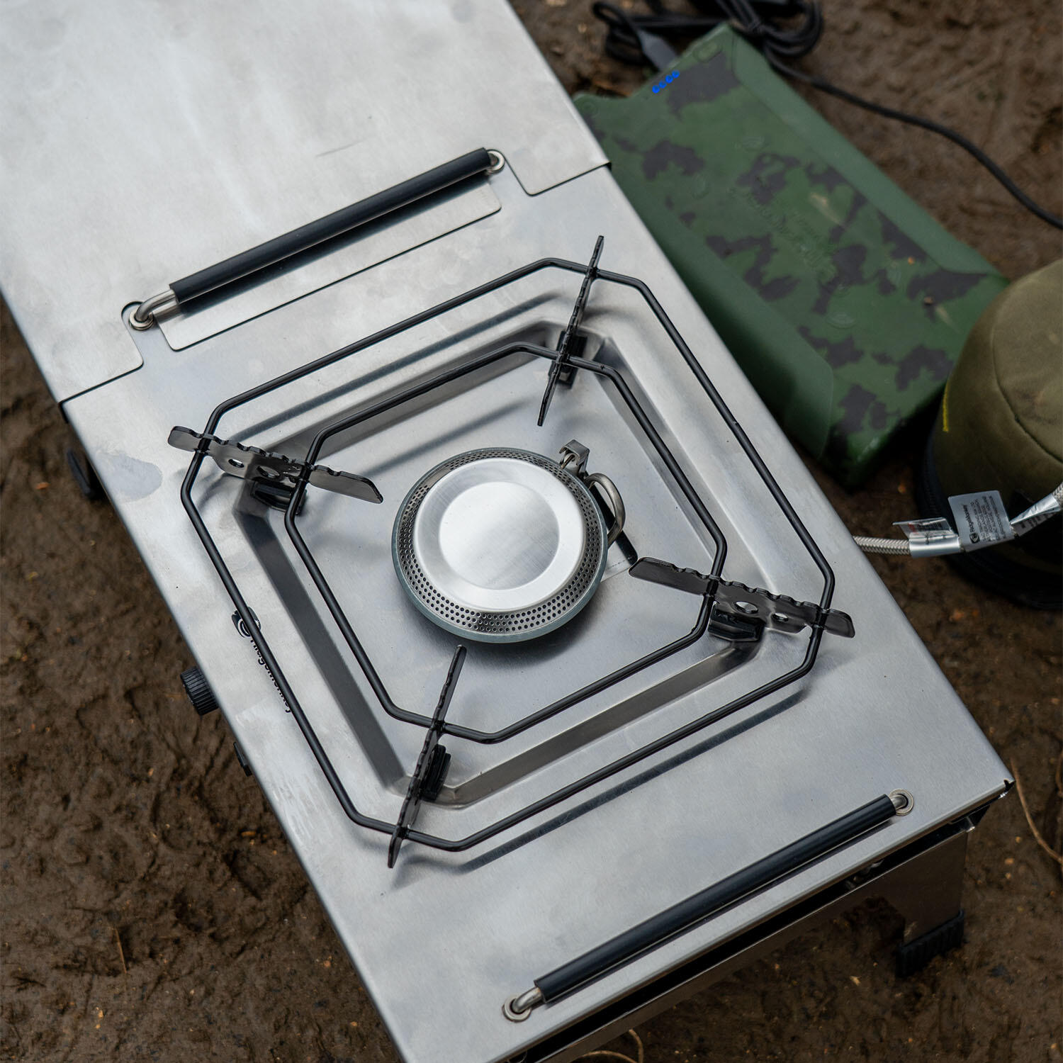 RidgeMonkey Grilla CookStation Double Hob – Portable Dual-Burner Camping Stove 3/7
