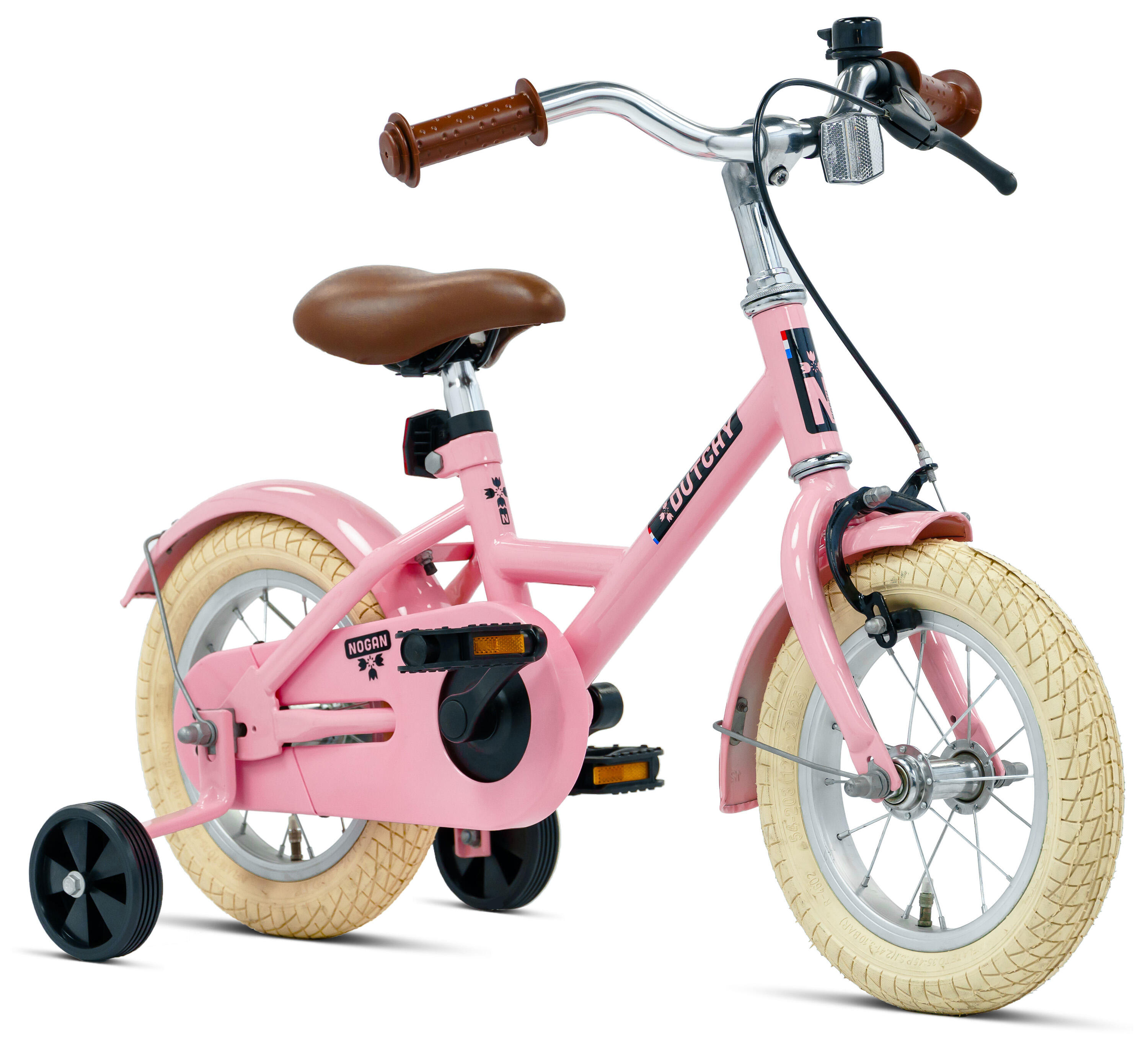 Nogan Dutchy Kinderfiets - 12 Inch - Glans Roze - Inclusief Zijwielen 2/7