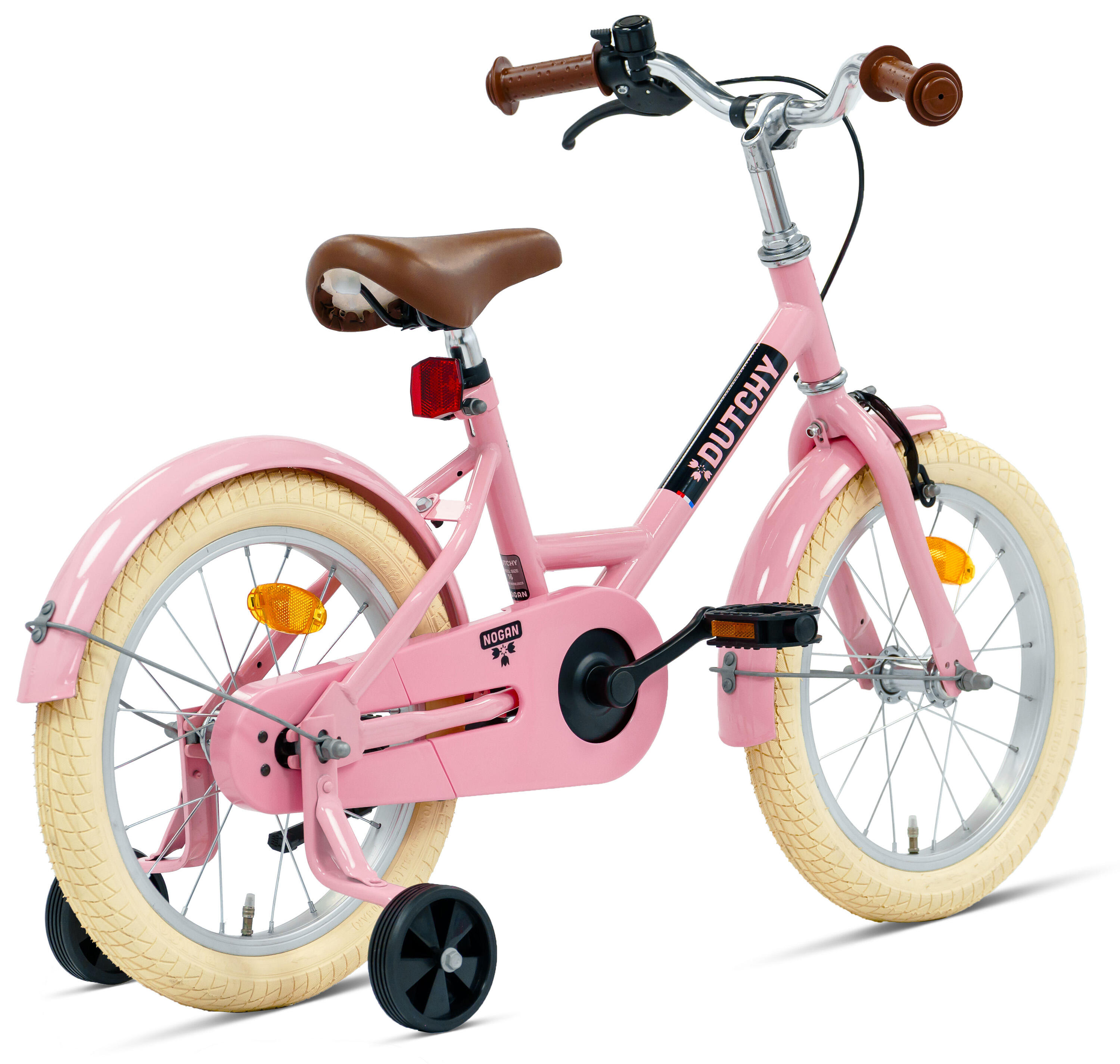 Nogan Dutchy Kinderfahrrad - 16 Zoll - Glanz-Rosa - Inklusive Sttzrder |  Decathlon