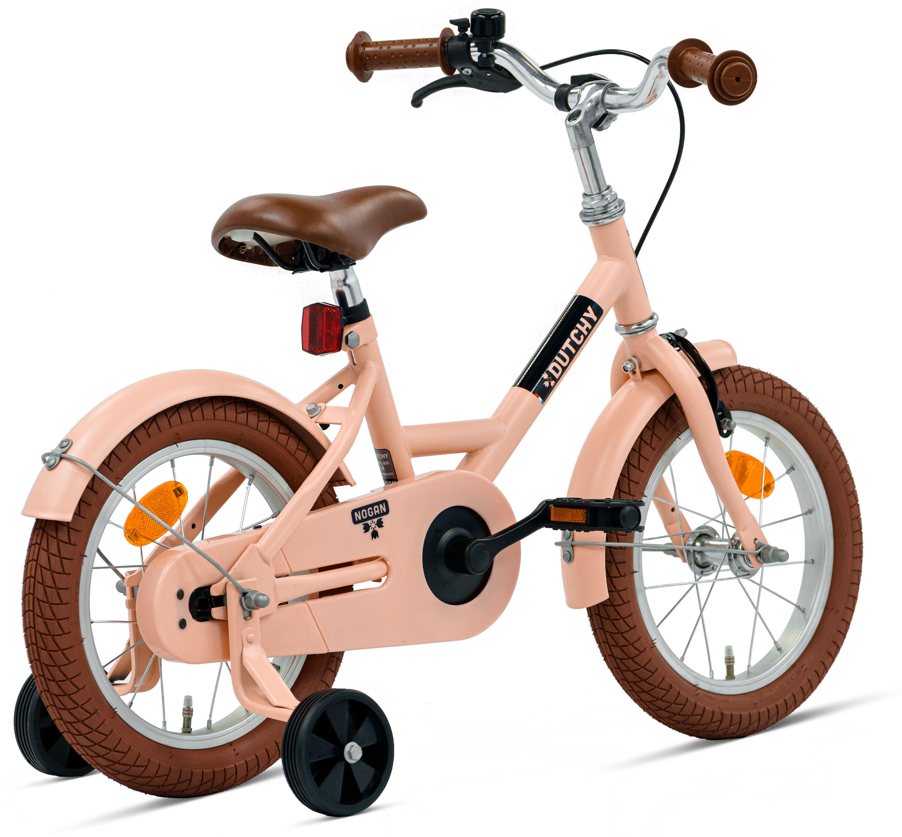Nogan Dutchy Kinderfiets - 14 Inch - Mat Roze - Inclusief Zijwielen 3/7
