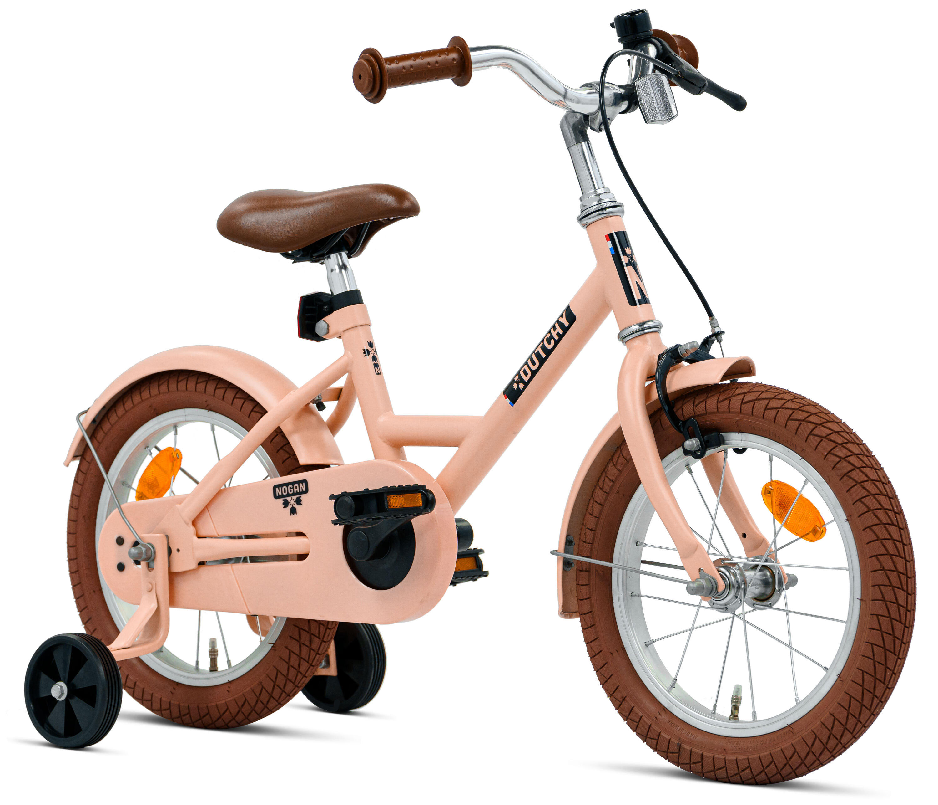 Nogan Dutchy Kinderfiets - 14 Inch - Mat Roze - Inclusief Zijwielen 2/7