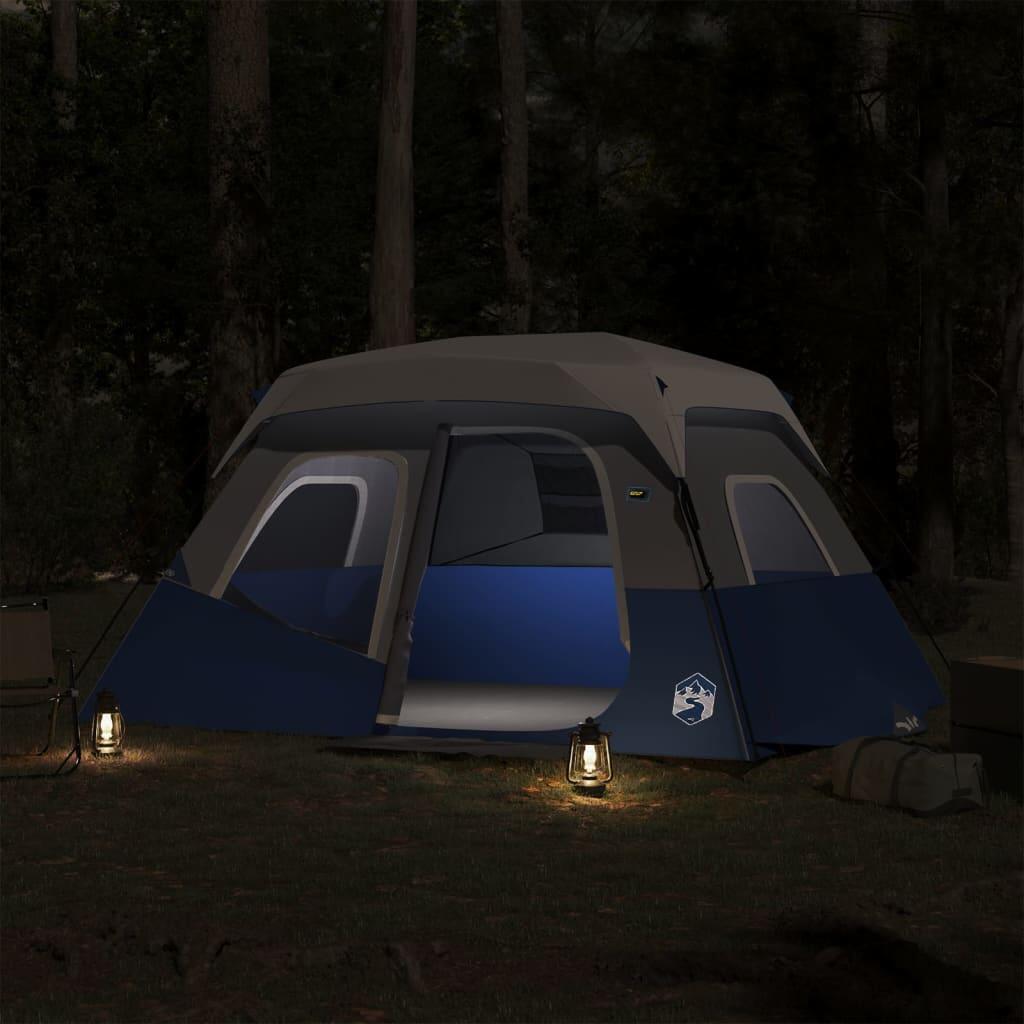 Tente VidaXL 6 Personnes avec Éclairage LED – Bleu Clair 7/7