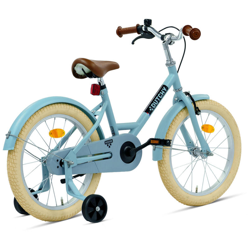 Vélo enfant Nogan Dutchy - 18 pouces - Bleu - Avec roulettes
