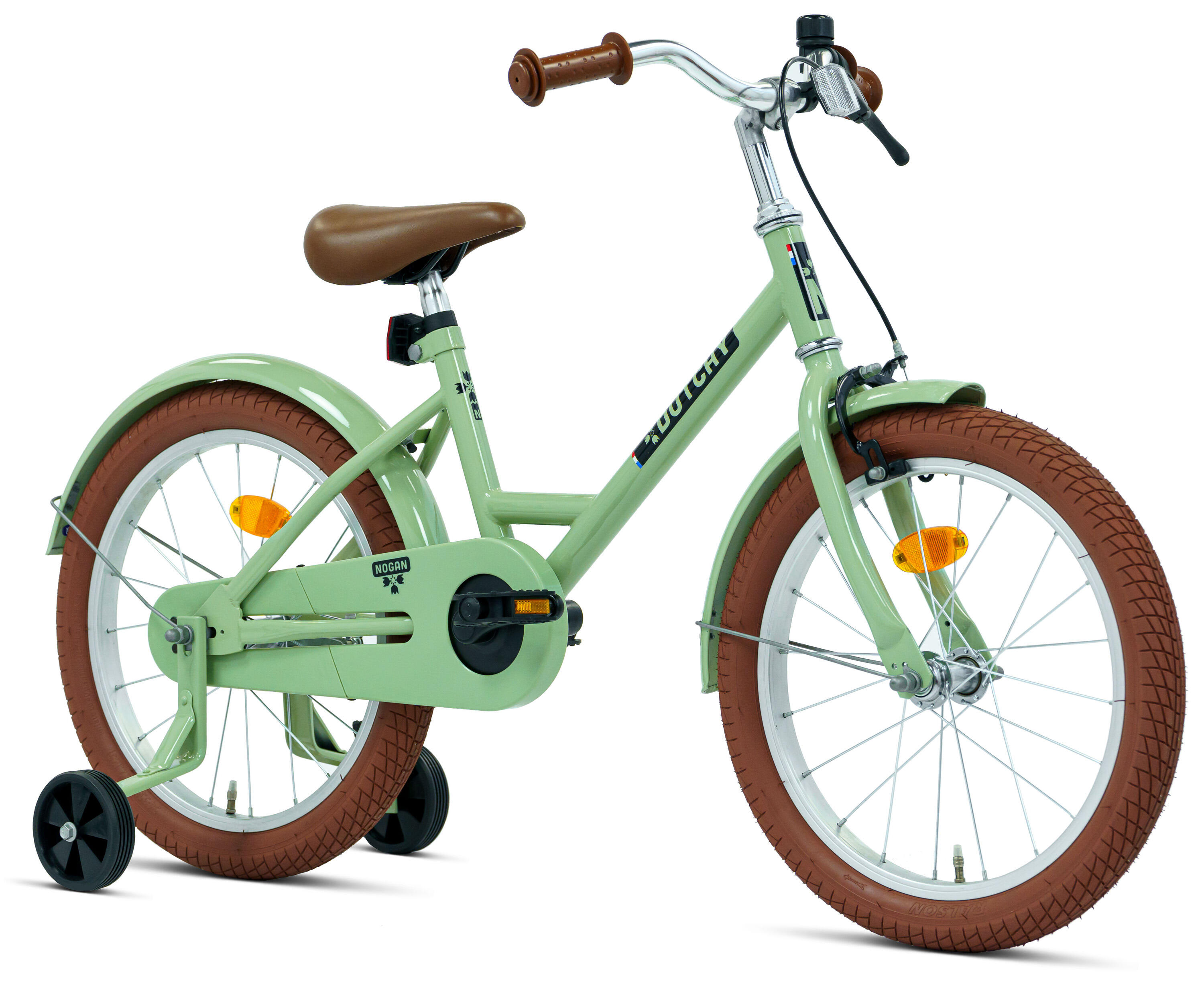 Nogan Dutchy Kinderfiets - 18 Inch - Groen - Inclusief Zijwielen 2/7