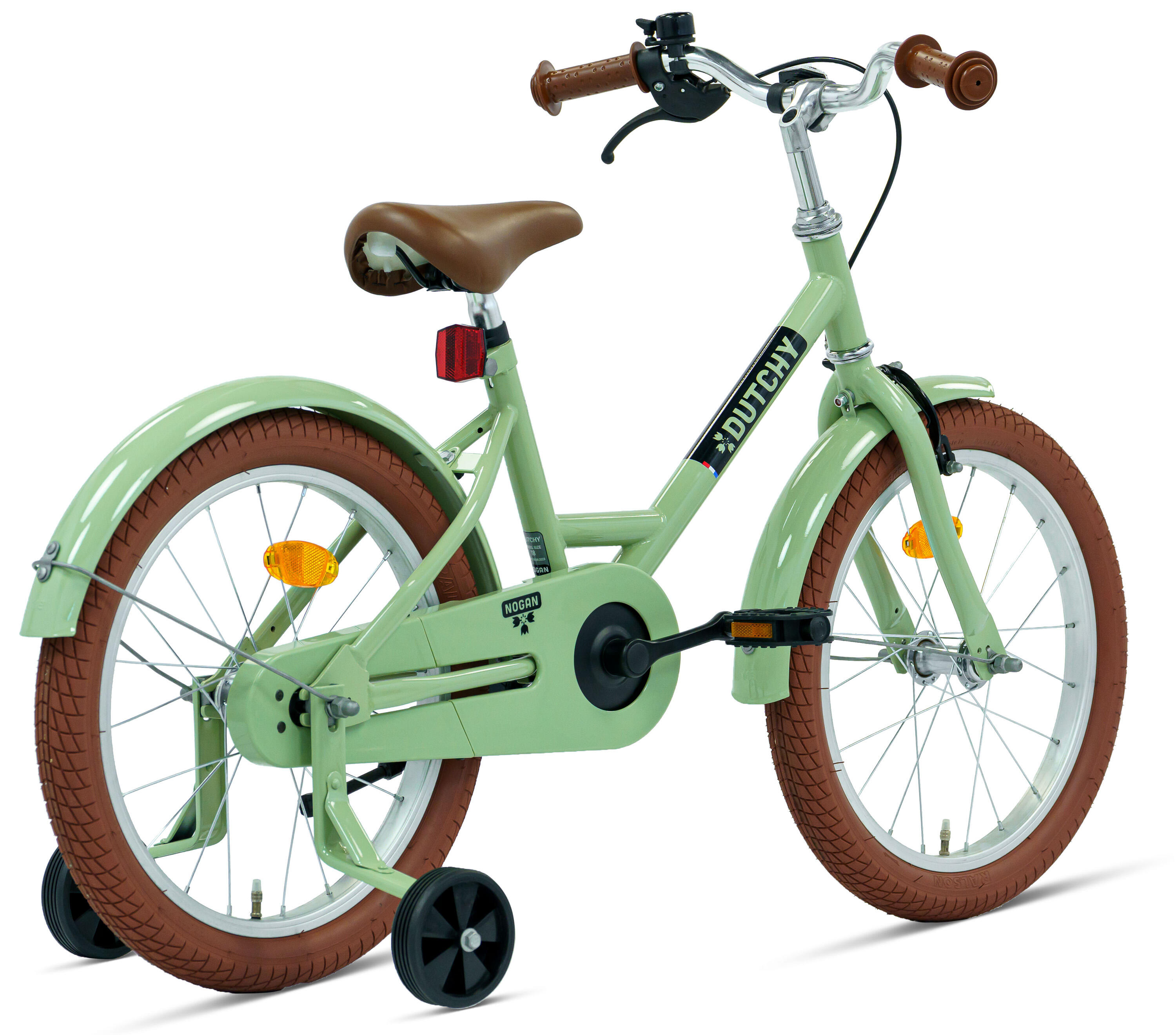 Nogan Dutchy Kinderfiets - 18 Inch - Groen - Inclusief Zijwielen 3/7
