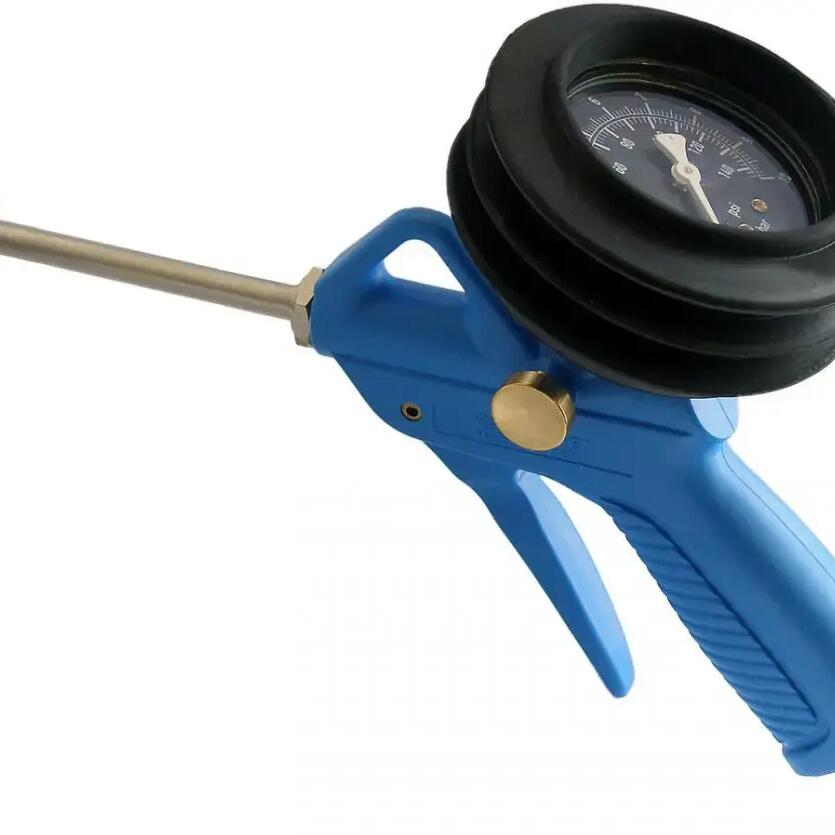 Alligator Air Blow Gun with Swivel Head and Pressure Gauge