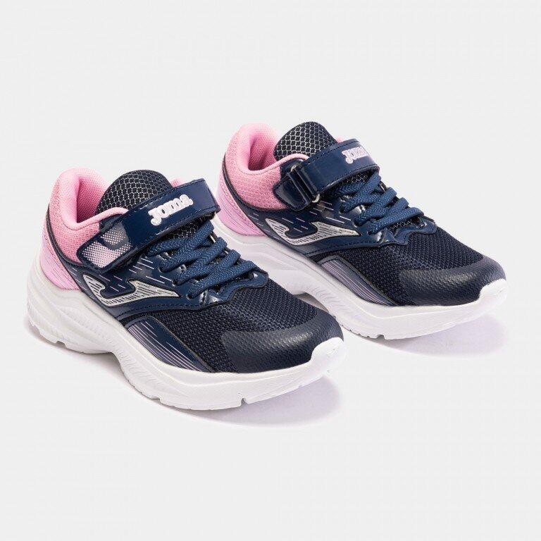 Zapatillas Joma W.Play Jr 2333 Para Niños - Blancas Y Azul Marino, Unisex, Suela De Caucho Antideslizante