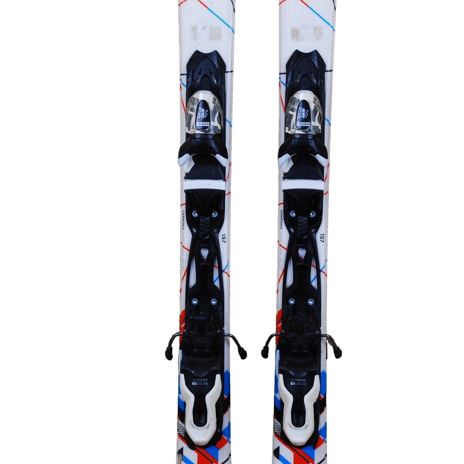 TWEEDEHANDS - Gebruikte Dynastar Powertrack 74 Ski + Bindingen - GOEDE 3/4