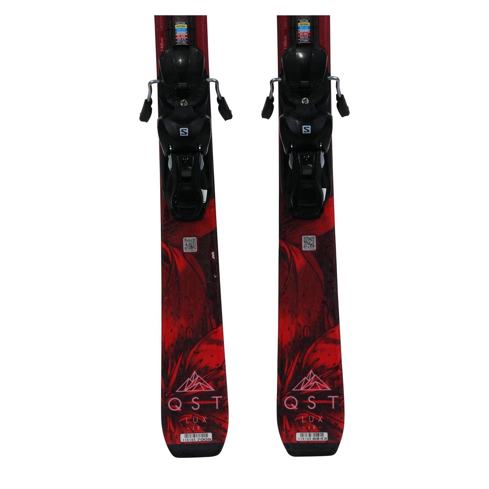 RECONDITIONNE - Ski Junior Salomon Qst Lux Jr + Fixations 4/4