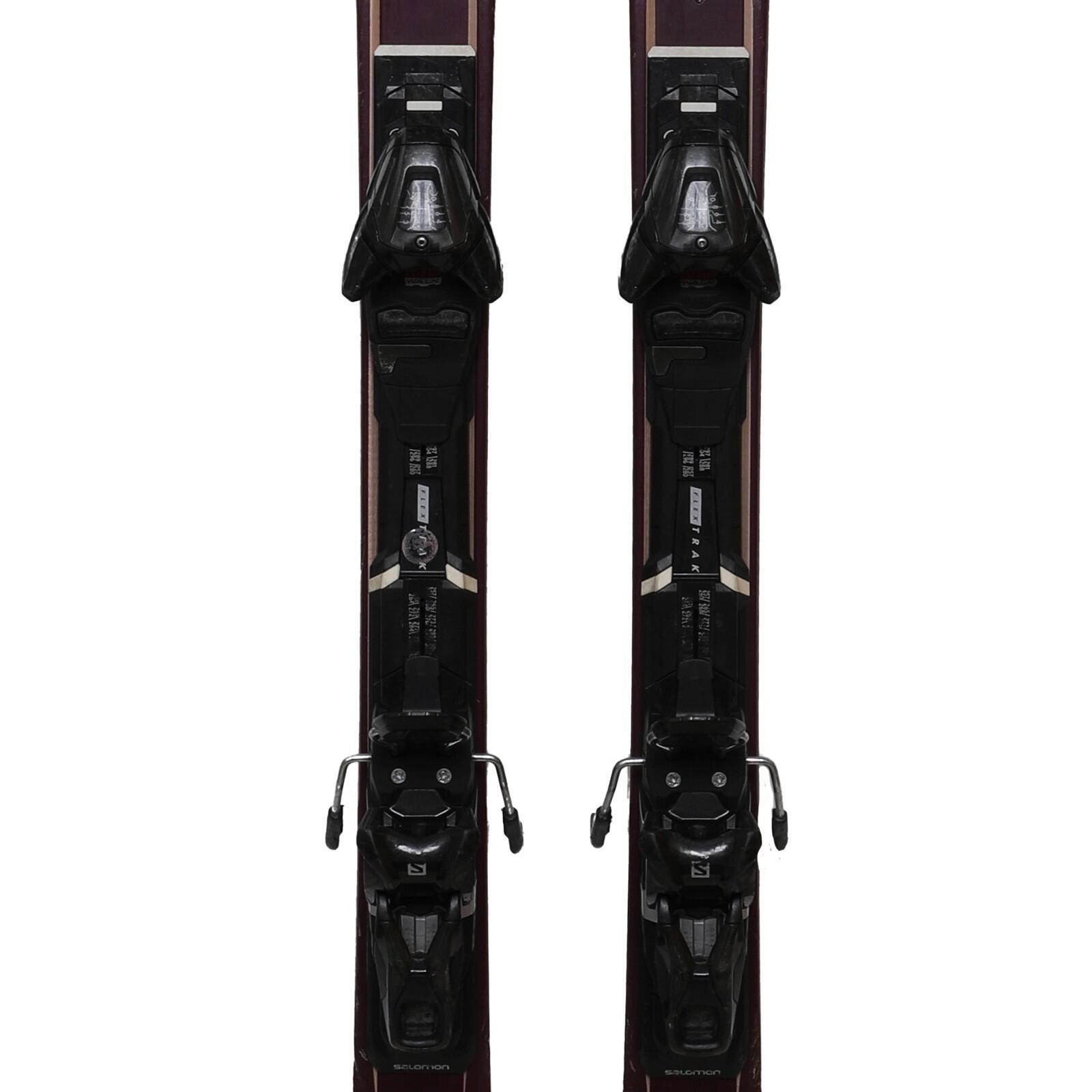 TWEEDEHANDS - Gebruikte Salomon S Max W 7 Xti R Ski + Bindingen - GOEDE 3/4
