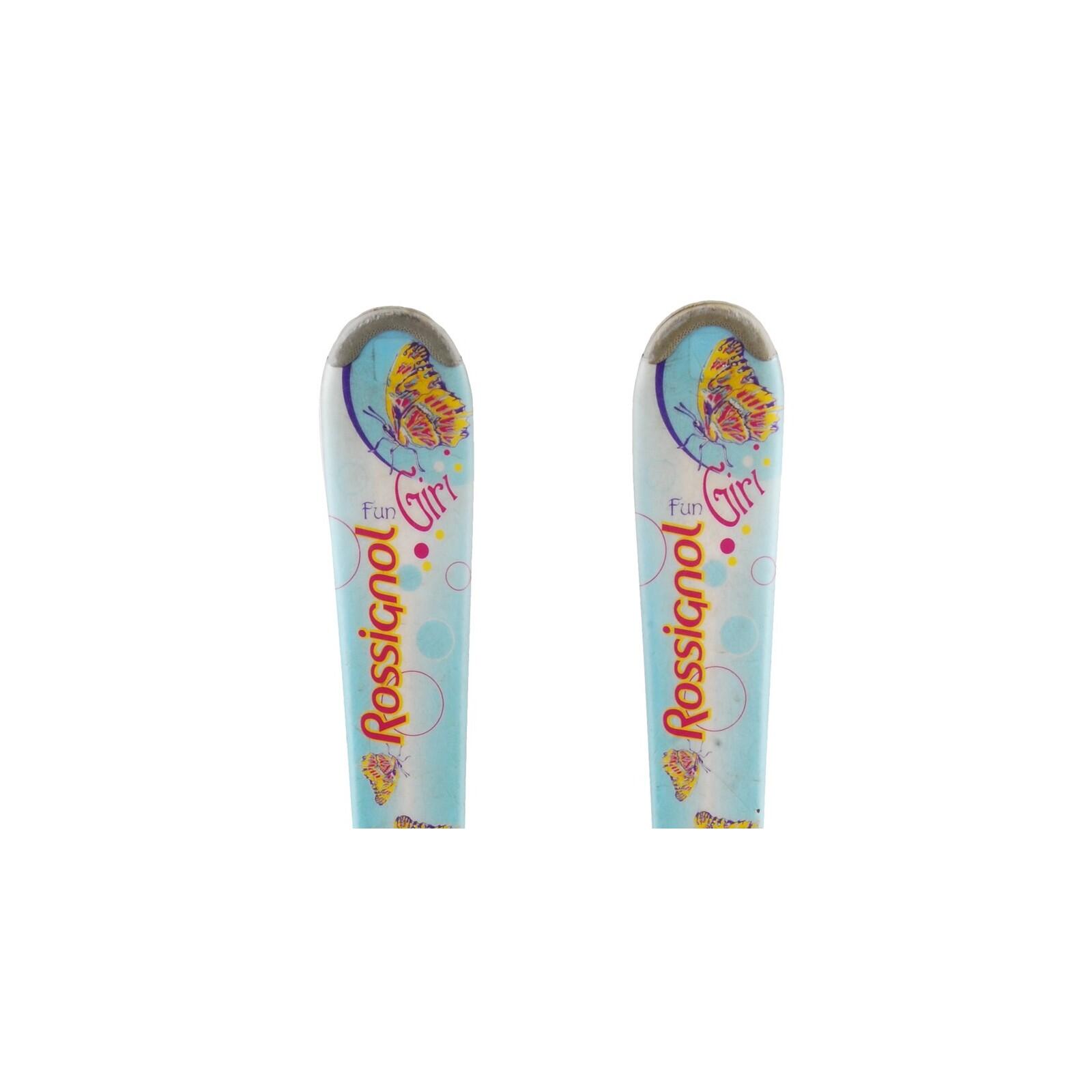 RECONDITIONNE - Ski Junior Rossignol Fun Girl + Fixations 2/4