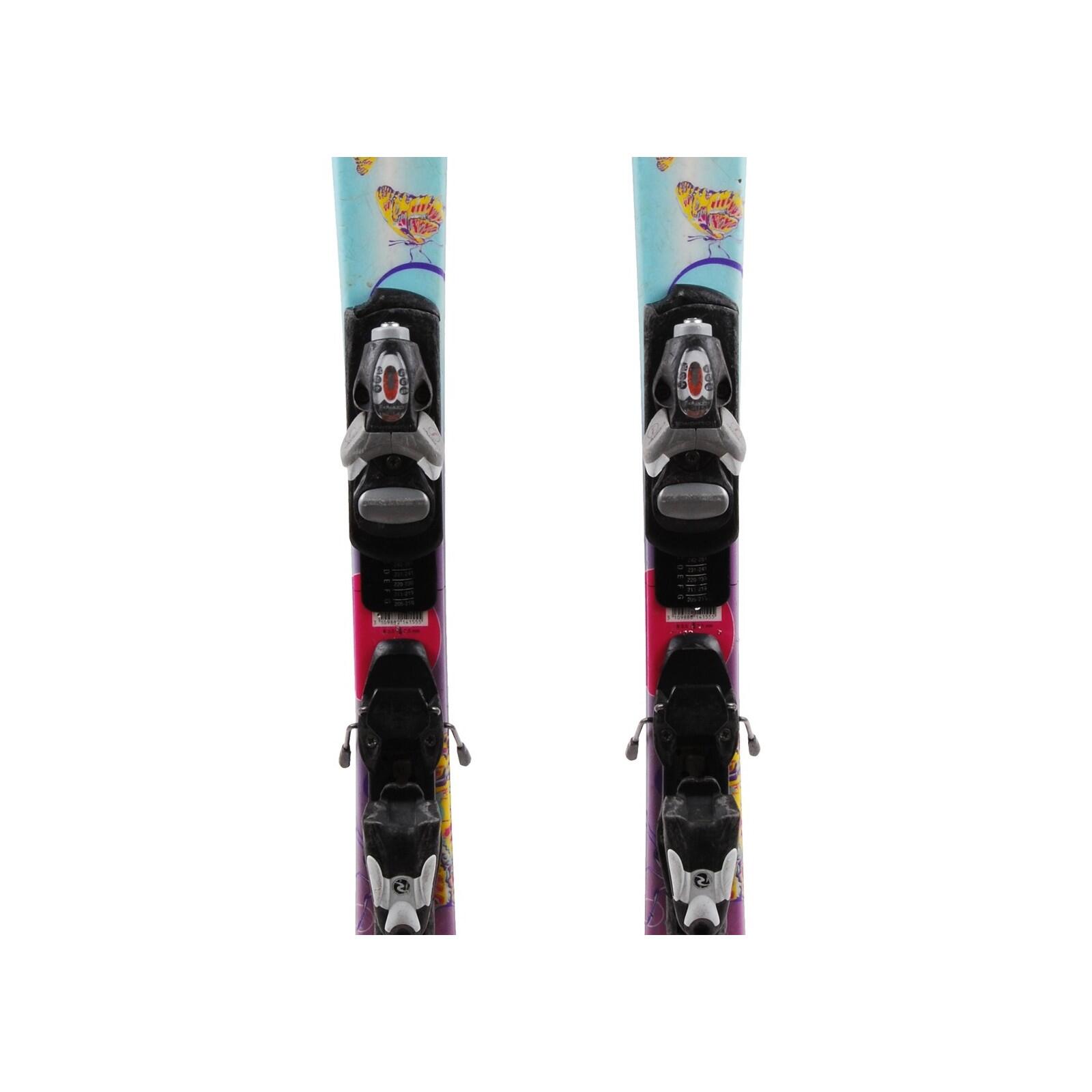 RECONDITIONNE - Ski Junior Rossignol Fun Girl + Fixations 3/4