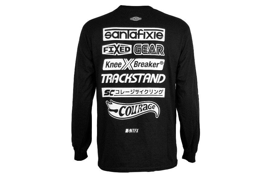 Camiseta Manga Larga Santafixie x Courage Limited Edition Negro 2/7