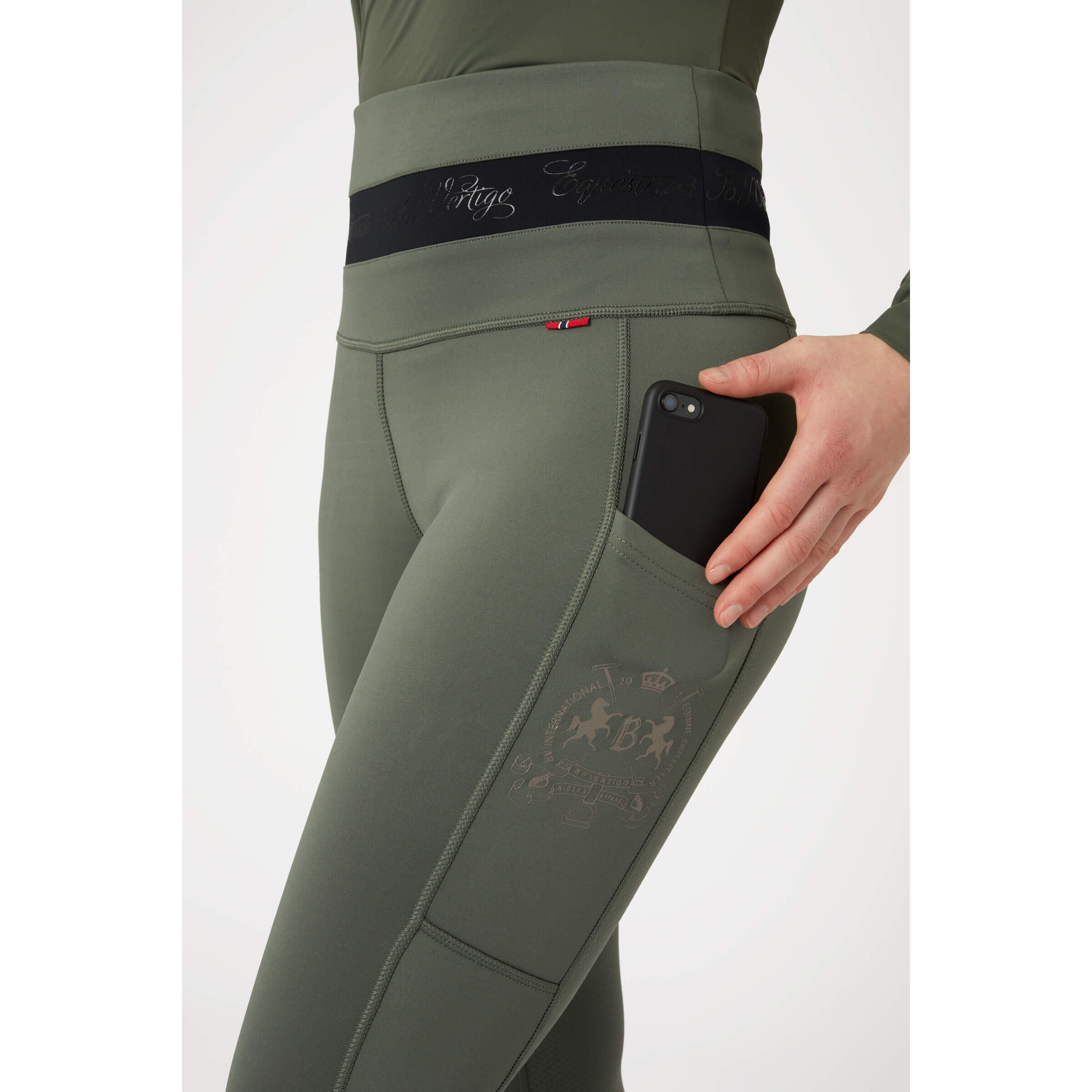 Legging équitation full grip femme B Vertigo Caitlin 3/4