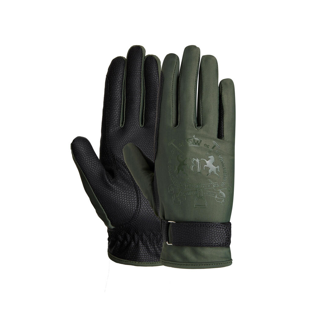 Women's riding gloves with printed logo B Vertigo Laia