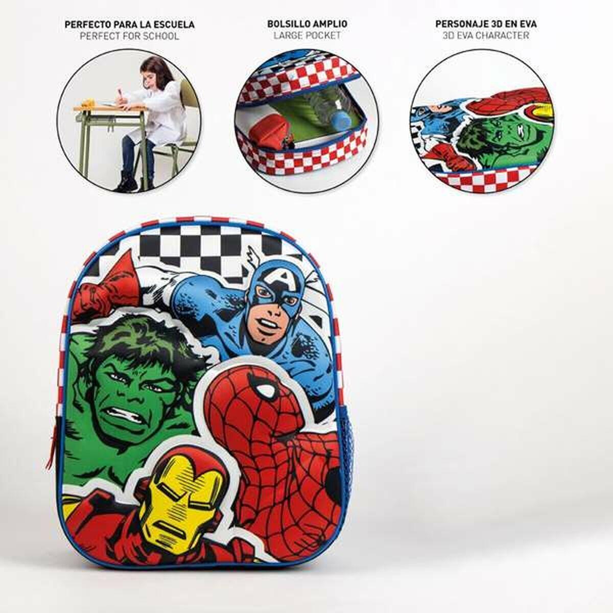 Mochila Escolar 3D The Avengers 67 % Poliéster 4/5