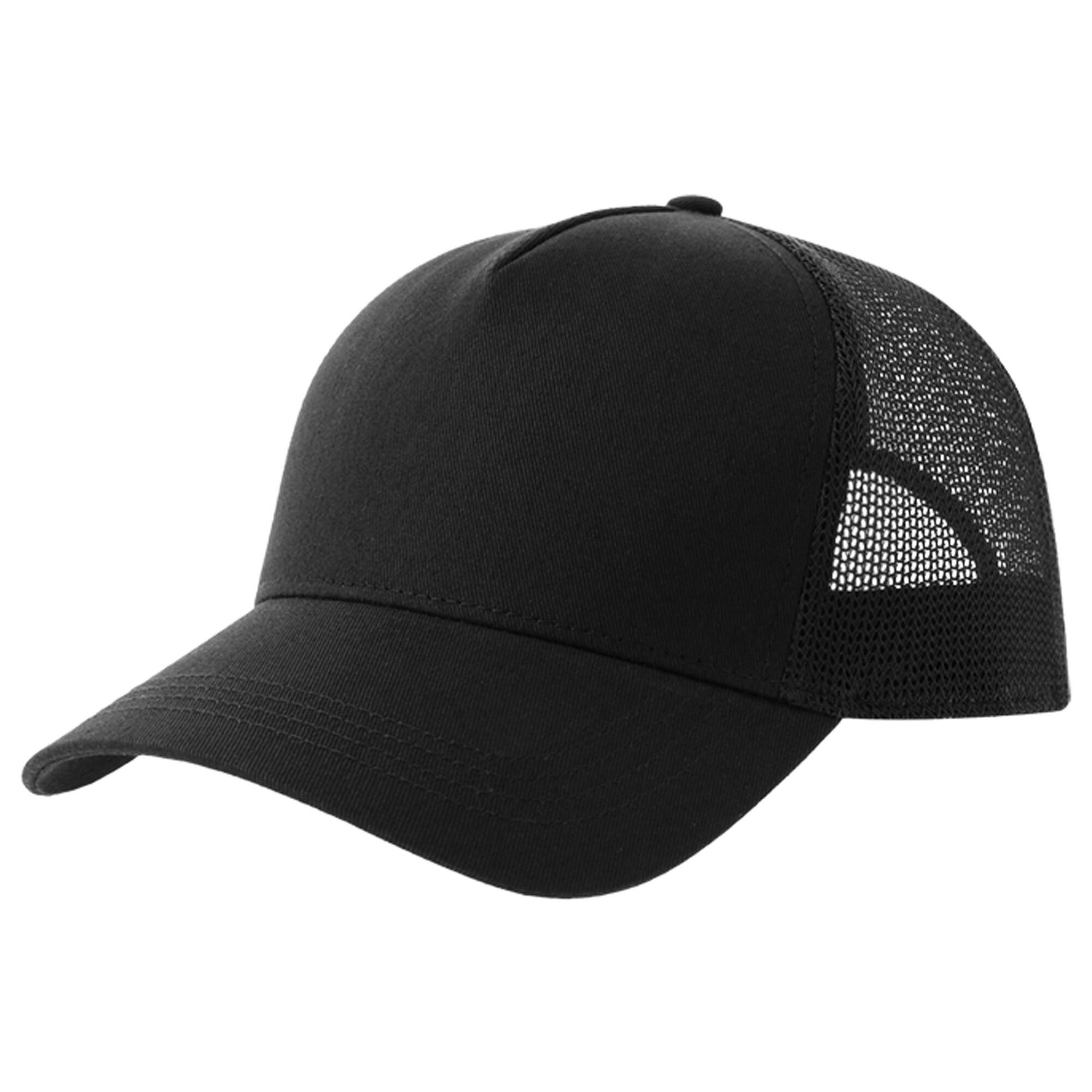 ATLANTIS Rapper 5 Panel Cotton Trucker Cap (Black)