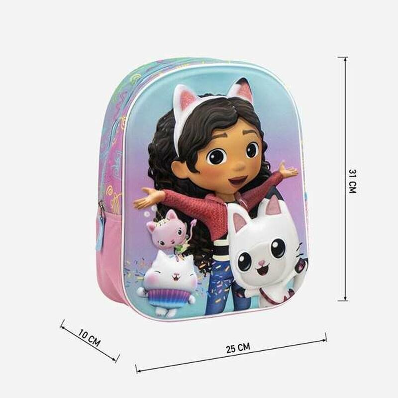 Ghiozdan 3D Gabby's Dollhouse 67 % Poliester