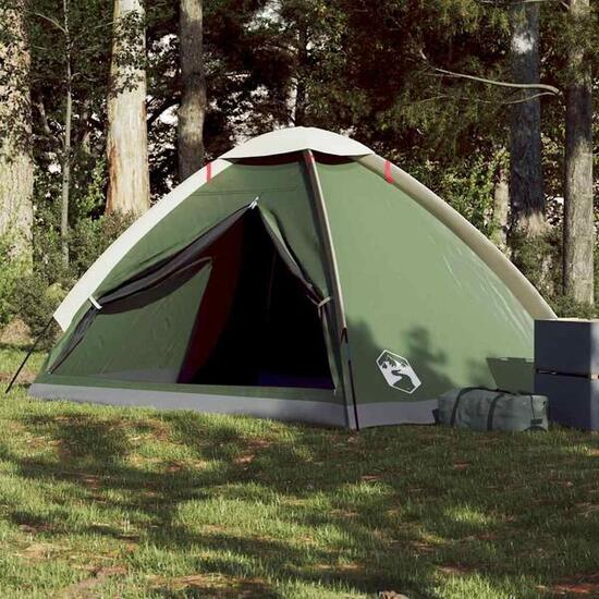 Vidaxl Tente Dôme 4 Personnes - Étanche Verte