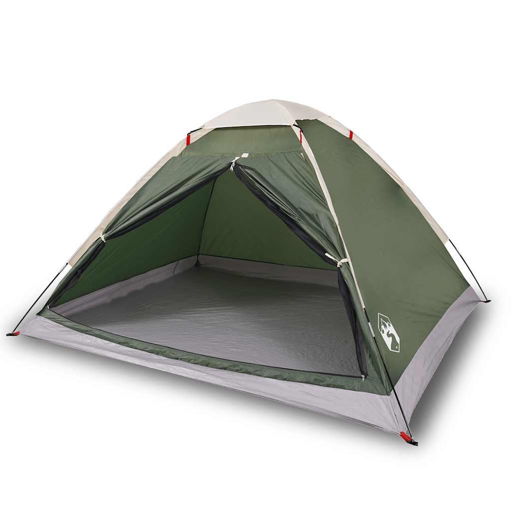 Vidaxl Carpa Domo para 4 Personas - Impermeable Verde 2/7