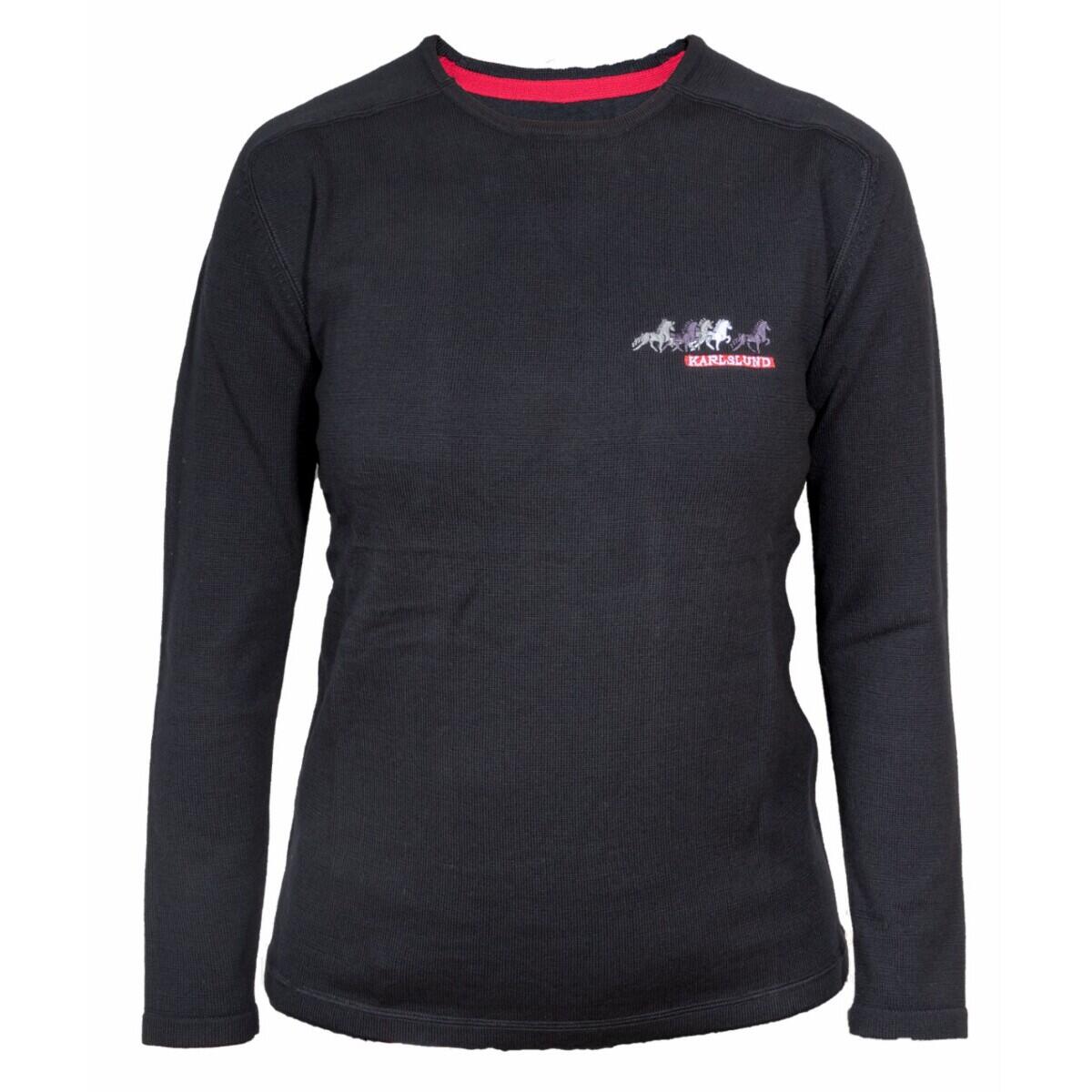 Karlslund - Pull En Laine Mérinos Femme Karlslund Hekla - Pull - Noir - S - Decathlon