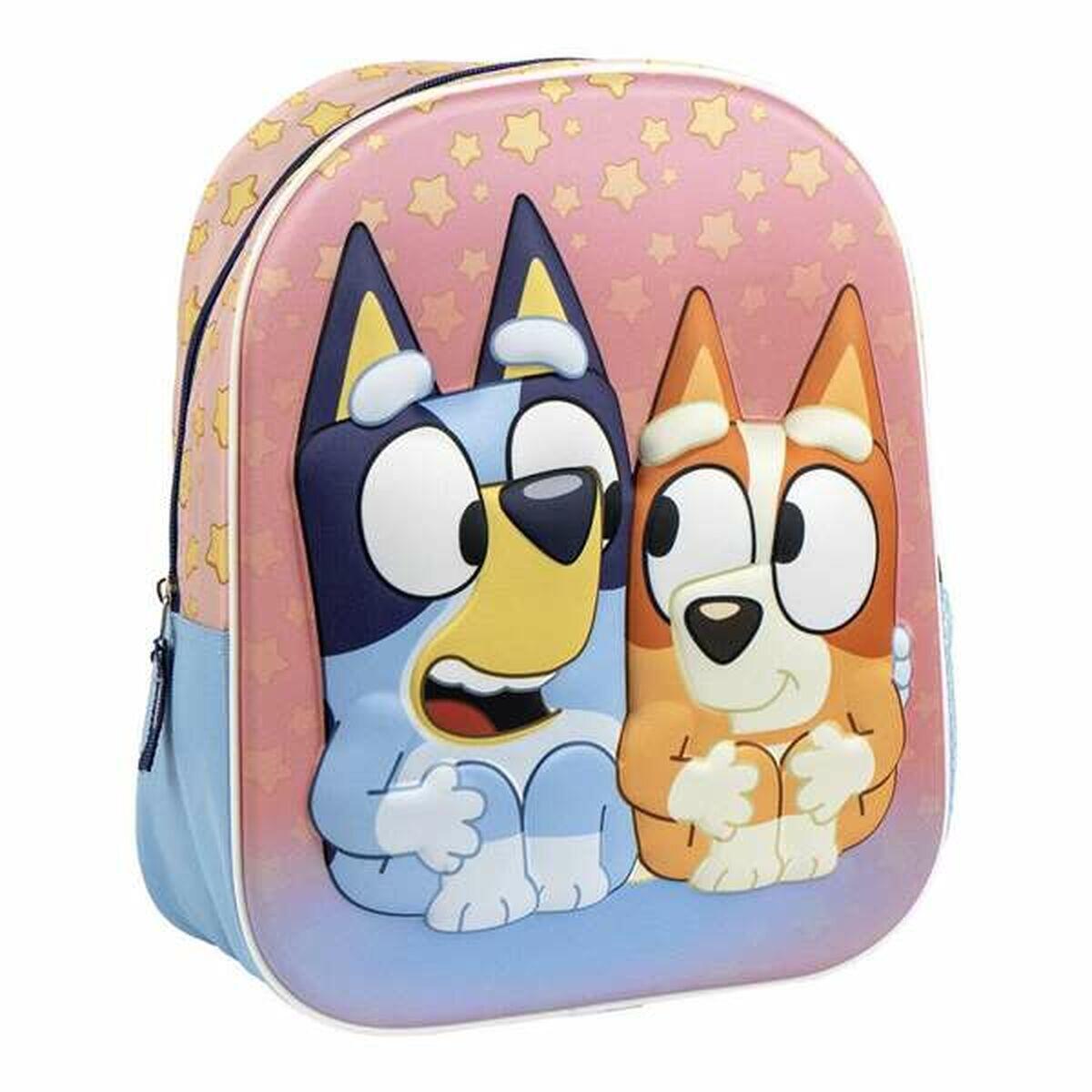 Mochila escolar 3d bluey 67 % poliéster