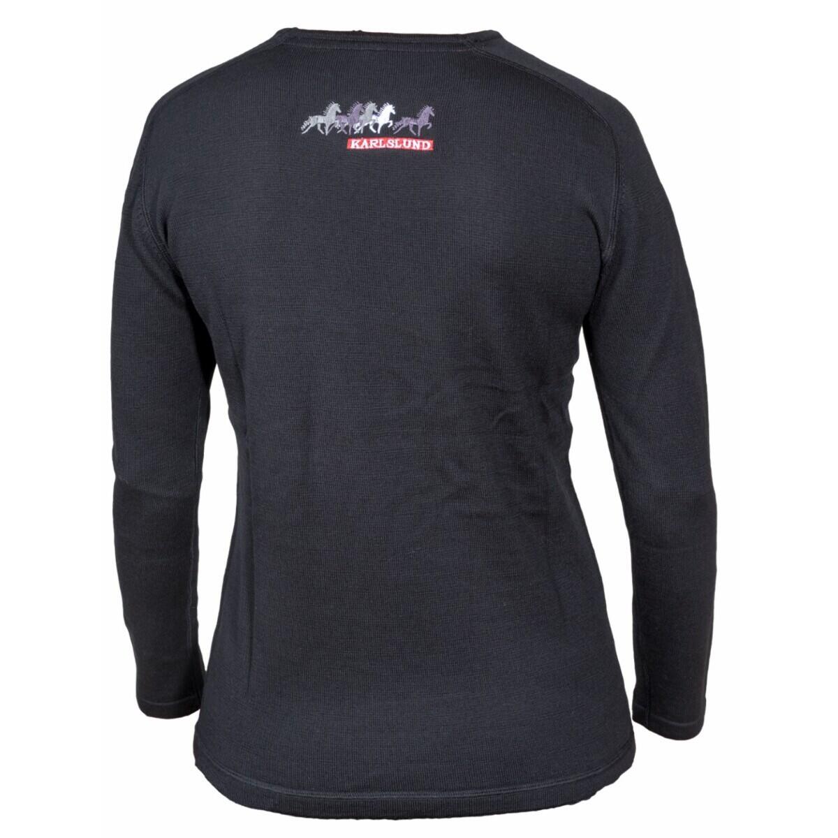 Pull en laine mérinos femme Karlslund Hekla 2/3
