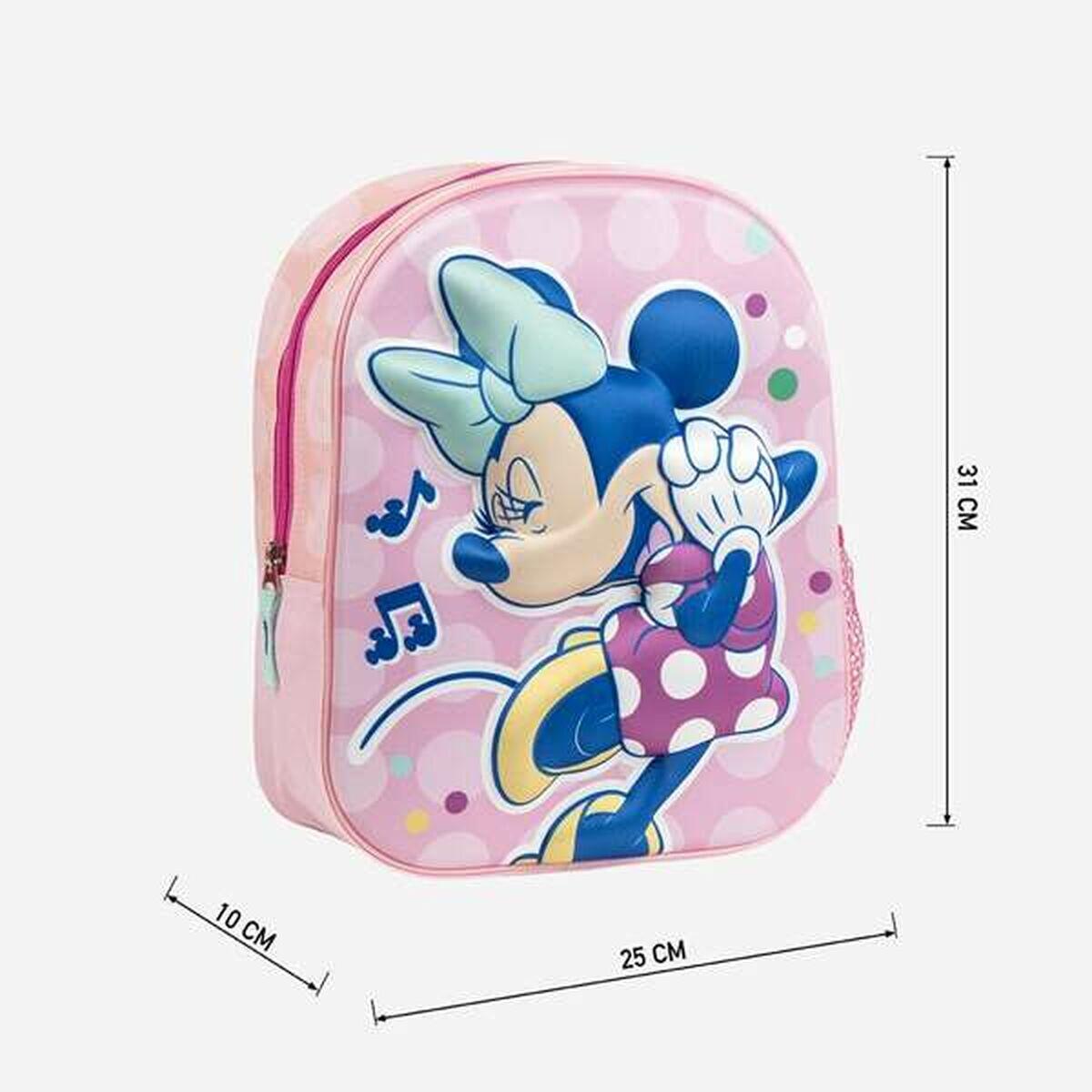 Zaino Scuola 3D Minnie Mouse Rosa 5/5