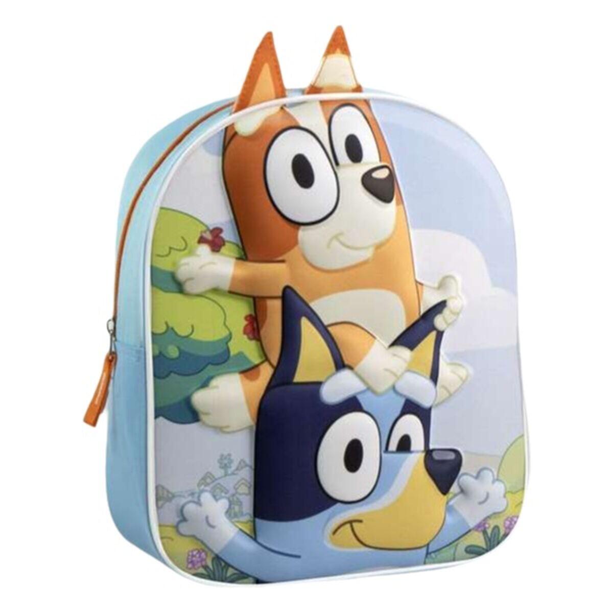 BLUEY Zaino Scuola 3D Bluey Azzurro