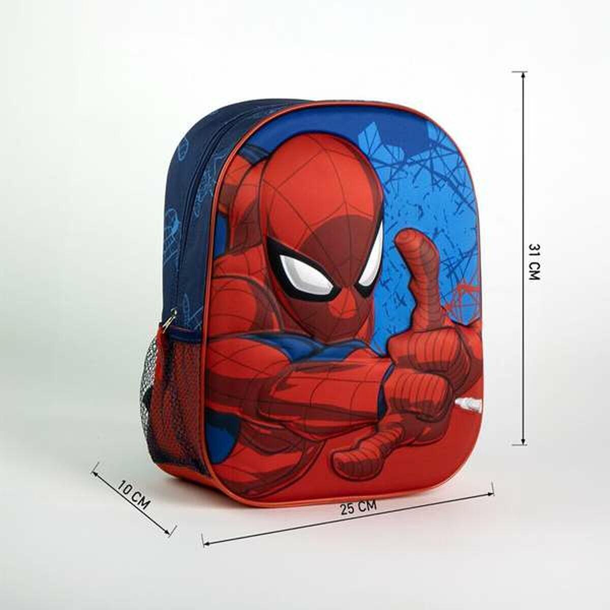 Zaino Scuola 3D Spider-Man Azzurro 5/5