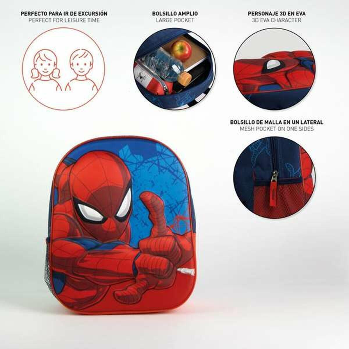 Zaino Scuola 3D Spider-Man Azzurro 4/5