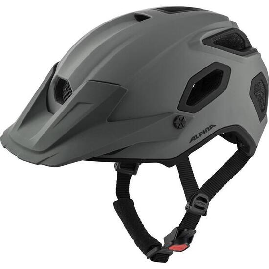 Casco MTB Olympic Sportswear Alpina MIPS 52-57 cm grigio opaco