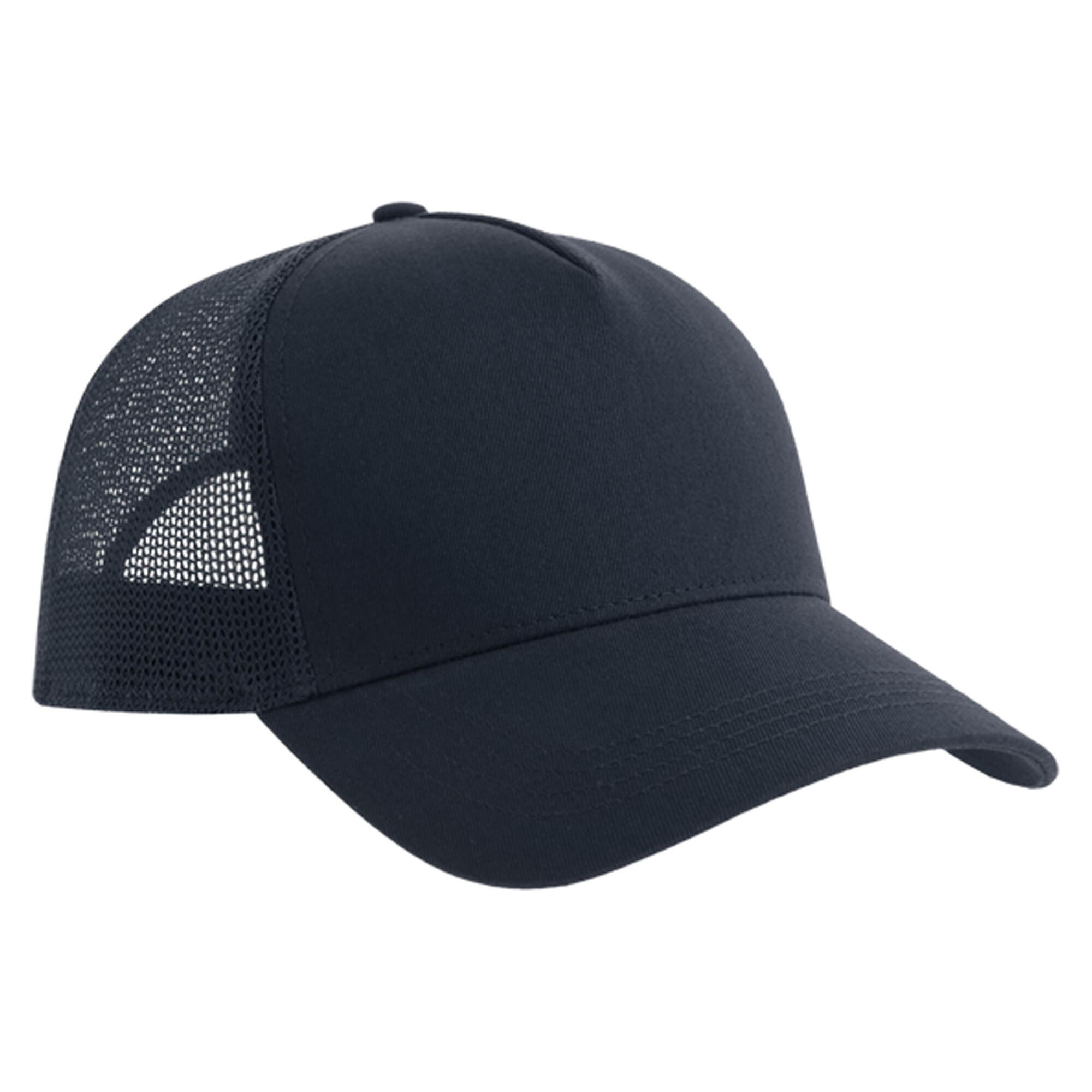 Rapper 5 Panel Cotton Trucker Cap (Navy) 2/2