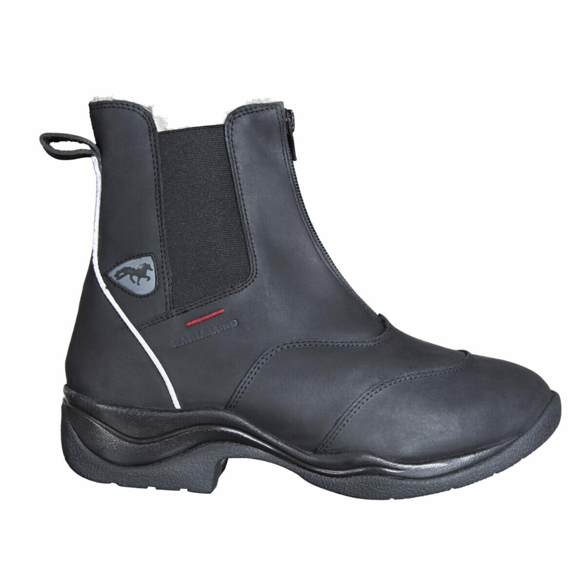 Damskie zimowe buty jeździeckie ze skóry jagnięcej Karlslund