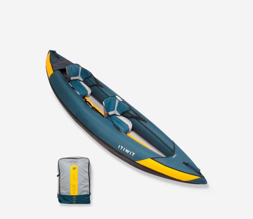 ITIWIT Segunda Vida - Canoa kayak insuflável de passeio 1/2 lugares - Excelente