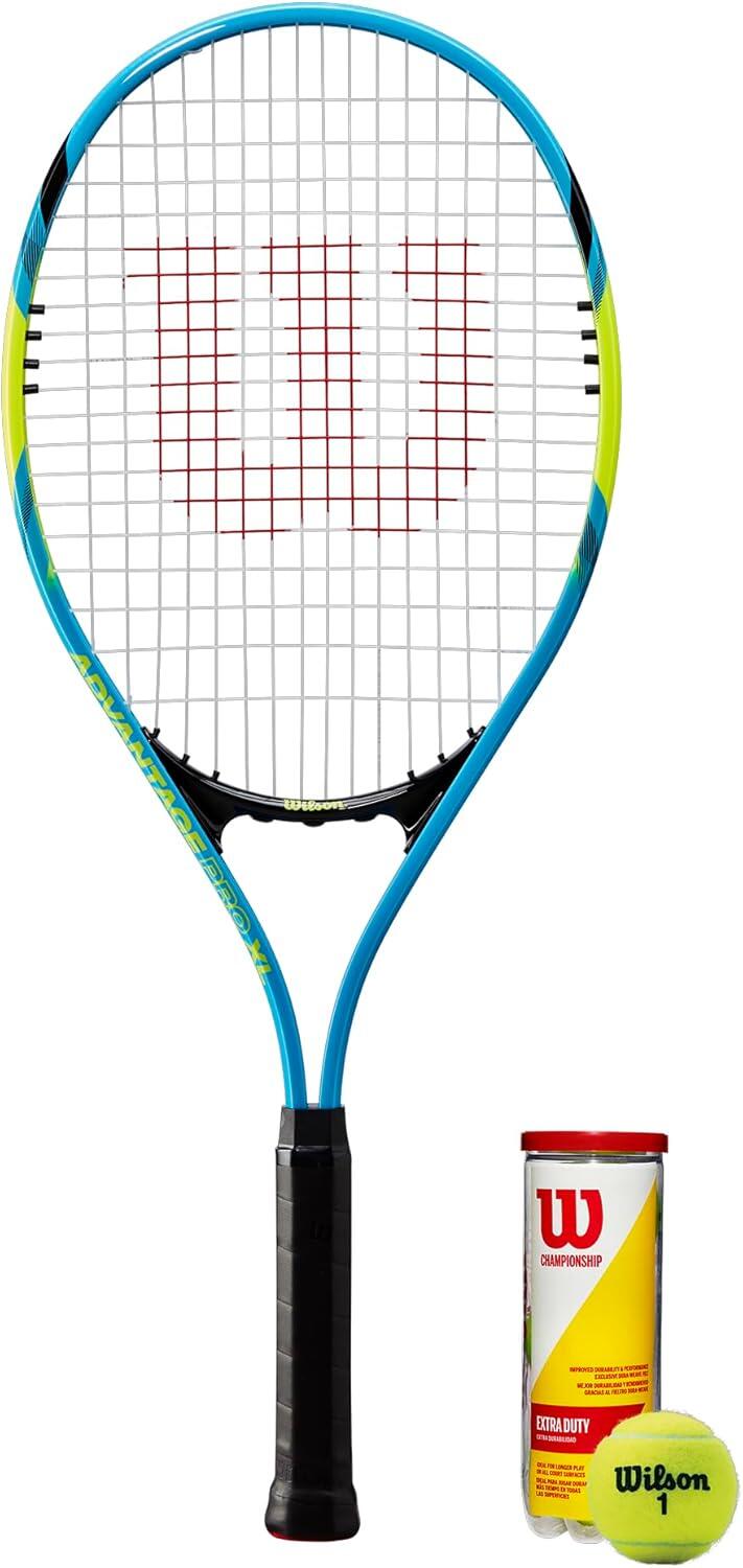 WILSON Wilson Advantage Pro XL Tennis Racket & Tennis Balls