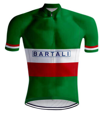 Retro wielershirt gino bartali redted - xxl