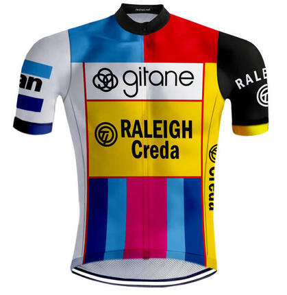 Maillot de cyclisme rétro 'Monsieur Tour' de REDTED - 5XL