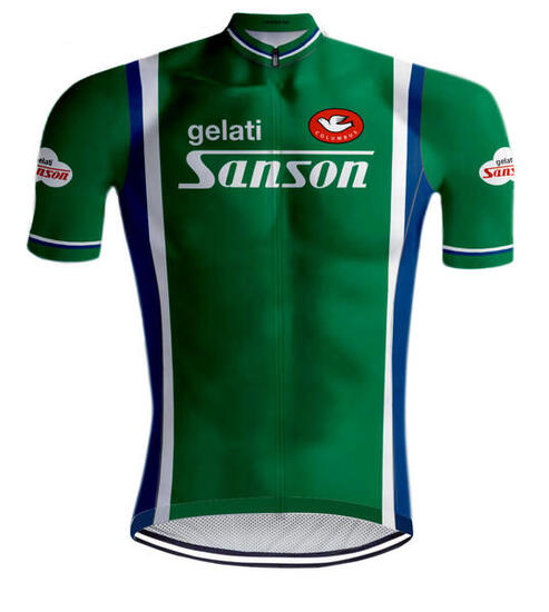 Maglia retrò da ciclismo Sanson - REDTED - 4XL