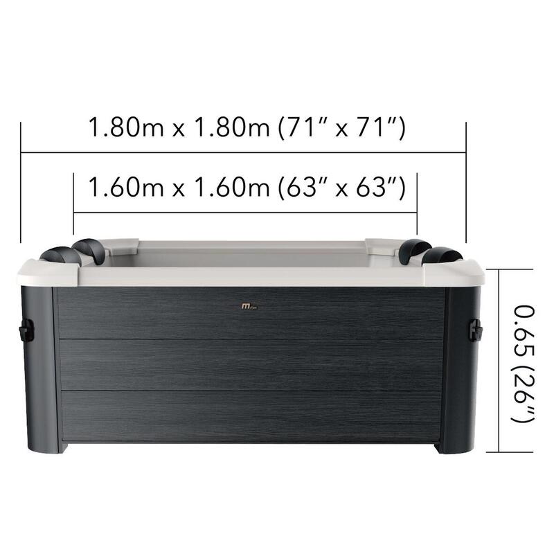 Basen z hydromasażem mSpa Oslo 6os SPA panelowe ogrodowe 850l LED Wi-Fi