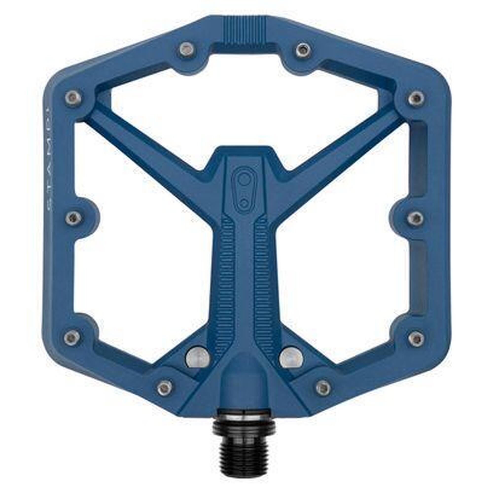 Paire de Pédales Plates Crankbrothers Stamp 1 Gen 2 - Large Bleu